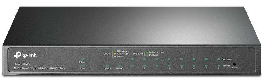 POE комутатор TP-Link TL-SG1210MPE Easy Smart Black www.bd.in.ua Безпечний Дім
