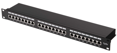 Патч панель 2E 24, САТ 5E, FTP, 19″, 1U (PPNL5E-FTP-24) www.bd.in.ua Безпечний Дім