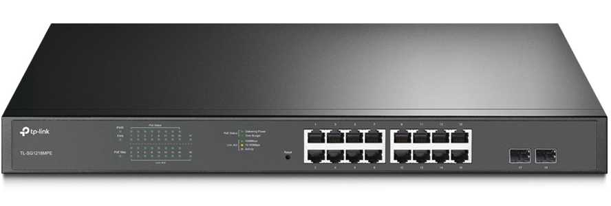 POE комутатор TP-Link TL-SG1218MPE Black www.bd.in.ua Безпечний Дім