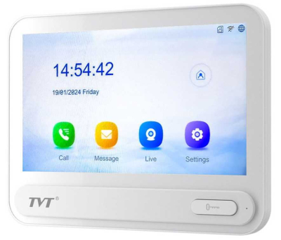 IP домофон TVT TD-E2137-PE/TP/WF White www.bd.in.ua Безпечний Дім