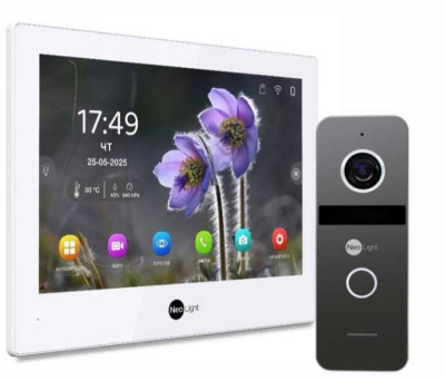 Комплект домофону Neolight Alpha Hybrid HD Kit (Alpha Hybrid + Solo FHD) W/Graphite www.bd.in.ua Безпечний Дім