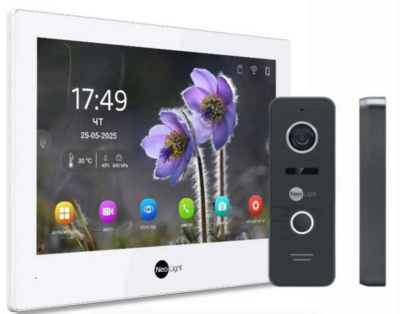 Комплект домофону Neolight Alpha Hybrid HD Kit (Alpha Hybrid + Prime FHD) W/Black www.bd.in.ua Безпечний Дім