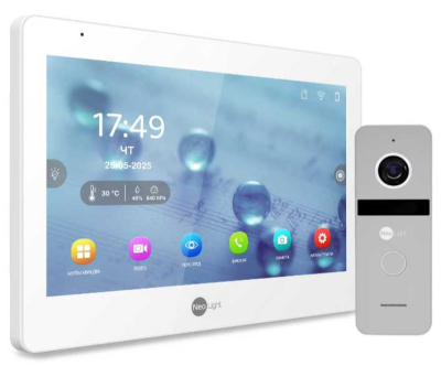 Комплект домофону Neolight Mezzo Hybrid HD Kit (Mezzo Hybrid + Solo FHD) Silver www.bd.in.ua Безпечний Дім
