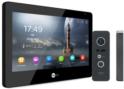 Комплект домофону Neolight Mezzo Hybrid HD Kit (Mezzo Hybrid + Prime FHD) B/Black www.bd.in.ua Безпечний Дім