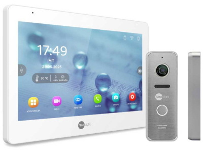 Комплект домофону Neolight Mezzo Hybrid HD Kit (Mezzo Hybrid + Prime FHD) Silver www.bd.in.ua Безпечний Дім