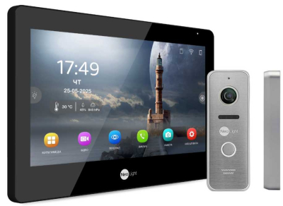 Комплект домофону Neolight Mezzo Hybrid HD Kit (Mezzo Hybrid + Prime FHD) B/Silver www.bd.in.ua Безпечний Дім