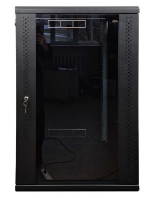 Шафа E-server настінна 18U, 600х500х907 чорна (ES-Е1850B) www.bd.in.ua Безпечний Дім