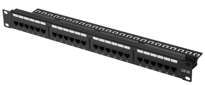 Патч панель 2E 24, САТ 5E, UTP, 19″, 1U (PPNL5E-UTP-24) www.bd.in.ua Безпечний Дім