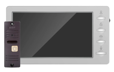 Комплект домофону Arny AVD-7008FHD Light-gray/Brown www.bd.in.ua Безпечний Дім