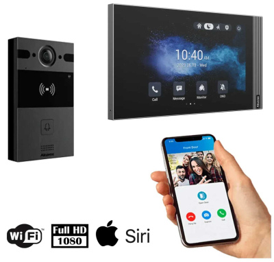 Комплект домофону Akuvox R25A + S563W Black/Black www.bd.in.ua Безпечний Дім