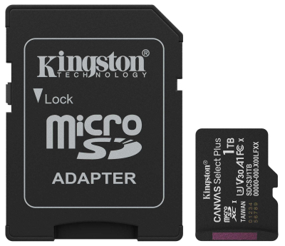 Карта памяті Kingston MicroSDXC 1TB UHS-I Class 10 + SD-адаптер (SDCS3/1TB) www.bd.in.ua Безпечний Дім