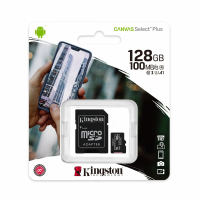 Карта памяті Kingston MicroSDXC Canvas Select Plus R100MB/s 128GB UHS-I Class 10 (SDCS2/128GB) www.bd.in.ua Безпечний Дім