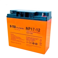 Акумулятор U-TEX PRO 12В / 17 Ah www.bd.in.ua Безпечний Дім