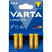 Батарейка Varta VARTA LONGLIFE AAA BLI 4 ALKALINE www.bd.in.ua Безпечний Дім