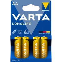Батарейка Varta VARTA LONGLIFE AA BLI 4 ALKALINE www.bd.in.ua Безпечний Дім