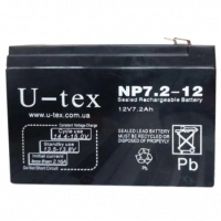 Акумулятор U-TEX 12В / 7,2 Ah www.bd.in.ua Безпечний Дім