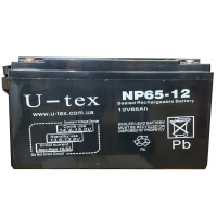 Акумулятор U-TEX 12В / 65 Ah www.bd.in.ua Безпечний Дім