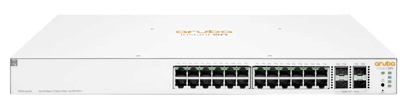 POE комутатор HP Aruba IOn 1930 24G РоЕ White (JL683B) www.bd.in.ua Безпечний Дім