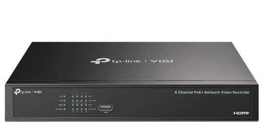 Ip відеореєстратор TP-Link VIGI NVR1008H-8MP Black www.bd.in.ua Безпечний Дім