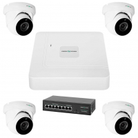 Комплект відеоспостереження Green Vision GV-IP-K-W74/04 5MP www.bd.in.ua Безпечний Дім