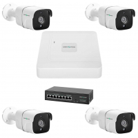 Комплект відеоспостереження Green Vision GV-IP-K-W75/04 5MP www.bd.in.ua Безпечний Дім
