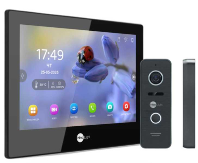 Комплект домофону Neolight Alpha Hybrid HD Kit (Alpha Hybrid + Prime FHD) Black www.bd.in.ua Безпечний Дім