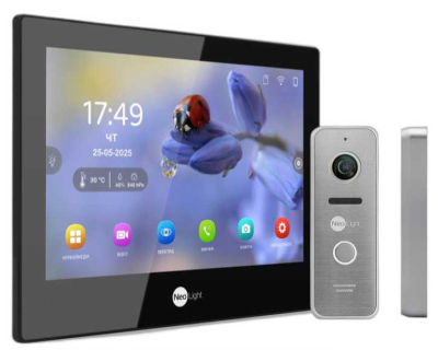 Комплект домофону Neolight Alpha Hybrid HD Kit (Alpha Hybrid + Prime FHD) Black/Silver www.bd.in.ua Безпечний Дім