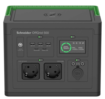 Зарядна станція Schneider Electric 500 517Wh (PPS500-GR) www.bd.in.ua Безпечний Дім