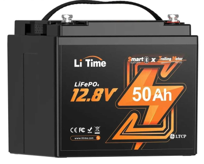 Акумулятор Li-Time LiFePO4 LT12V100 Bluetooth (L12V100-100-OBM-BT-4-A100) www.bd.in.ua Безпечний Дім