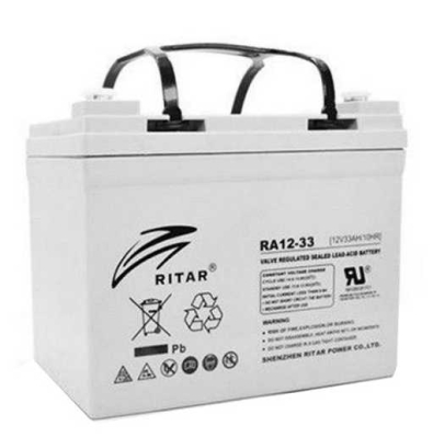 Акумуляторна батарея Ritar RA12-33 12V 33Ah, Gray www.bd.in.ua Безпечний Дім