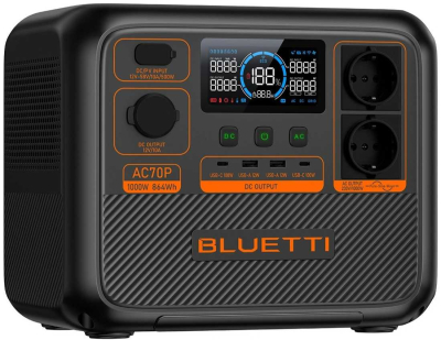 Зарядна станція BLUETTI AC70P Black www.bd.in.ua Безпечний Дім