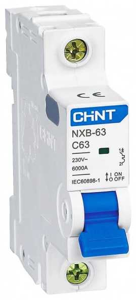 Автоматичний вимикач Chint NXB-63 (1P, C20, 6kA) www.bd.in.ua Безпечний Дім
