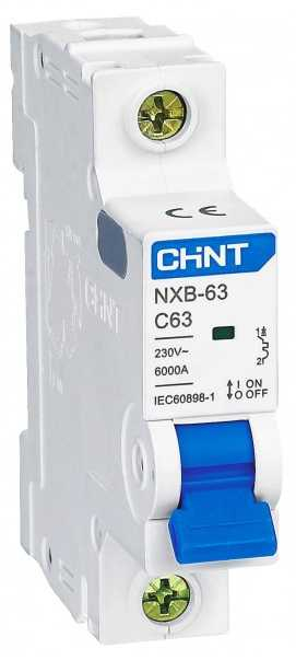 Автоматичний вимикач Chint NXB-63 (1P, C40, 6kA) www.bd.in.ua Безпечний Дім