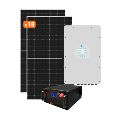 Автономне джерело живлення з сонячною панеллю LogicPower Преміум 10kW АКБ 10kWh LiFePO4 195 Ah www.bd.in.ua Безпечний Дім