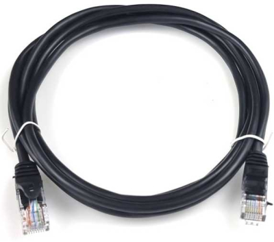 Патч-корд E-server UTP Cat.5e 2м (CAT.5E UTP CORD-2M-BLACK) www.bd.in.ua Безпечний Дім