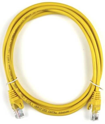 Патч-корд E-server UTP Cat.5e 2м (CAT.5E UTP CORD-2M-YEL) www.bd.in.ua Безпечний Дім