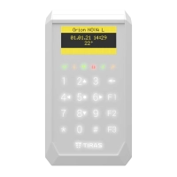 Клавіатура Tiras K-PAD OLED+ white www.bd.in.ua Безпечний Дім