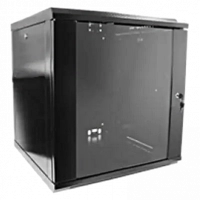 Шафа Hypernet WMNC66-12U-FLAT-BLACK 12U 600x600 www.bd.in.ua Безпечний Дім