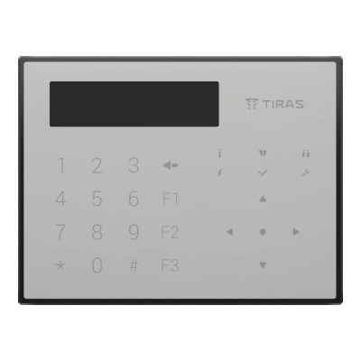 Клавіатура Tiras K- GLCD (white) www.bd.in.ua Безпечний Дім