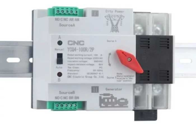 Автоматичний перемикач CNC YCQ4-100R/2P 220V 100A (NV822454) www.bd.in.ua Безпечний Дім