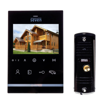 Комплект домофону SEVEN Systems DP-7542 Black www.bd.in.ua Безпечний Дім