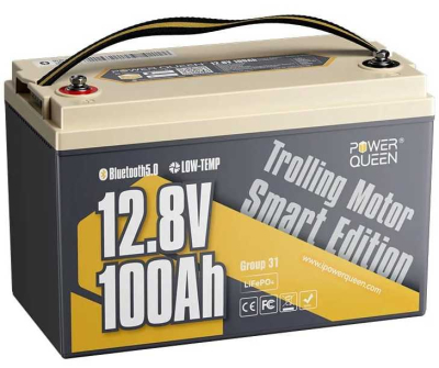 Акумулятор Power Queen P12V100-100-LTP-BT-4-A100 Low-temp Bluetooth www.bd.in.ua Безпечний Дім