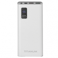 Повербанк VIDEX TITANUM 727S 20000mAh 22.5W White www.bd.in.ua Безпечний Дім