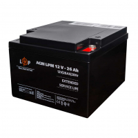 Акумулятор AGM LPM 12V - 26 Ah під болт М5 www.bd.in.ua Безпечний Дім