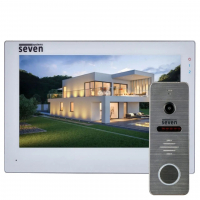 Комплект домофону SEVEN Systems Wi-Fi 7 дюймів  SEVEN DP-7577/04Kit white www.bd.in.ua Безпечний Дім