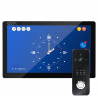 Комплект домофону SEVEN Systems Wi-Fi 10 DP-7517/07Kit black www.bd.in.ua Безпечний Дім