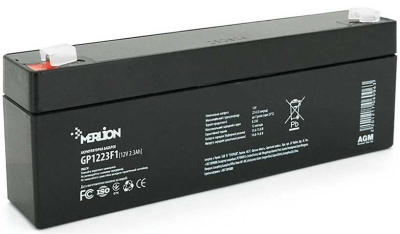 Акумуляторна батарея Merlion 12V 2.3Ah Black (GP1223F1) www.bd.in.ua Безпечний Дім