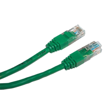 Патч-корд EServer UTP,  0.5 м, кат. 5e green www.bd.in.ua Безпечний Дім