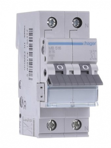 Автоматичний вимикач Hager 1P+N 6kA B-40A 2M (MB540A) www.bd.in.ua Безпечний Дім