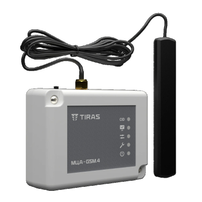 Модуль звязку Tiras МЦА-GSM.4 www.bd.in.ua Безпечний Дім